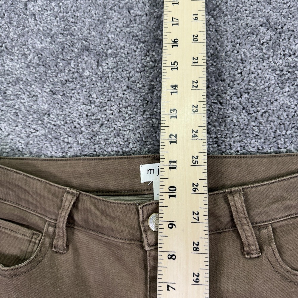 M Jeans By Maurices Jeans Womens 8 Brown Mid Rise Slim Straight Ankle Stretch - Picture 4 of 8
